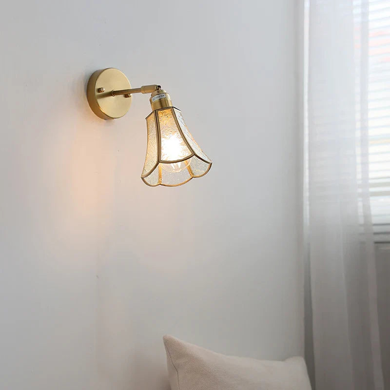 Helnys Clear Glass LED Wall Sconce Nordic Stair Lamp Modern Living Room Interior