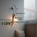 Helnys White Glass LED Wall Lights with Pull Chain Switch - Modern Nordic Design