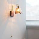 Helnys Wabi Sabi LED Wall Lamps Amber Glass Brass Mirror Light