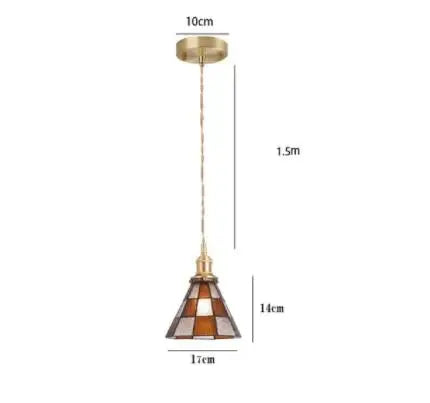 Helnys Blue Glass Pendant Lights - Bedroom Dinning Living Room Lighting Fixtures