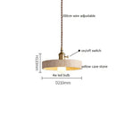 Helnys Yellow Cave LED Pendant Light - Modern Nordic Copper Socket Hanglamp