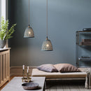 Helnys White Ceramic LED Pendant Lights - Nordic Modern Copper Hanging Lamp