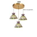 Helnys Flower Glass Copper Hanging Lamp: Nordic Modern LED Pendant Light