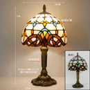 Helnys Resin Base Retro Table Lamp 20cm, E27 Bedroom Bedside Lamp