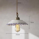 Helnys Blue Glass Pendant Lights - Bedroom Dinning Living Room Lighting Fixtures