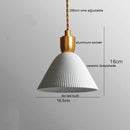 Helnys Walnut Ceramic LED Pendant Lights - Modern Nordic Style for Home & Commercial Lighting