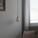 Helnys Glass Ball LED Pendant Chandelier – Nordic Modern Hanging Light for Bedroom, Living & Dining Room