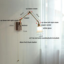 Helnys Pink Glass LED Swing Arm Wall Sconce