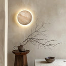 Helnys Moon LED Wall Lights Travertine Wall Lamp Japan Style