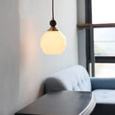 Helnys Glass & Wood LED Pendant Light - Modern Nordic Kitchen Cafe Bar Lamp