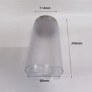 Helnys White Frosted Acrylic E27 Lamp Shade Replacement - Outdoor Lawn Post Lighting