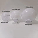 Helnys Acrylic Replacement Globe Lampshade for Post Pillar Lamp - Transparent