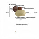 Helnys Wood Cream Glass Wall Lamp for Living Room & Bathroom