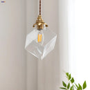 Helnys Ice Cube Glass LED Pendant Lights - Modern Hanging Lamp Chandelier