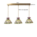 Helnys Flower Glass Copper Hanging Lamp: Nordic Modern LED Pendant Light