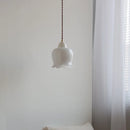 Helnys Ceramic Glass LED Pendant Lights for Bar Bedroom Living Dining Room