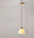 Helnys Blue Glass Pendant Lights - Bedroom Dinning Living Room Lighting Fixtures