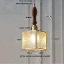Helnys Tiffany Style Glass LED Pendant Light - Adjustable Hanging Fixture