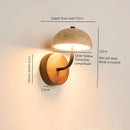 Helnys LED Wall Lamp in Walnut Yellow Travertine for Stair Living Room Lighting