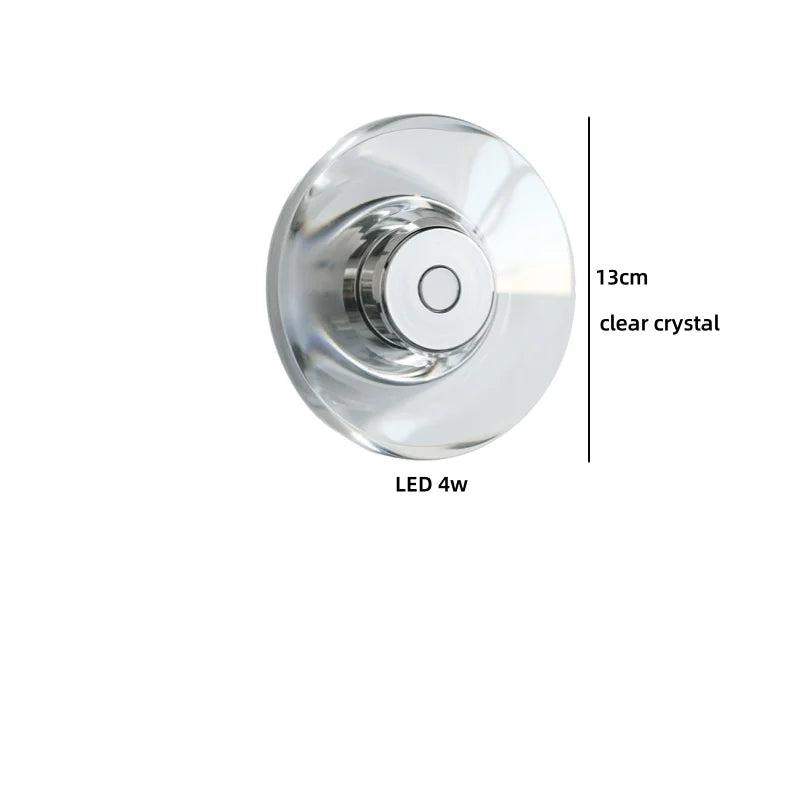 Helnys Crystal LED Wall Lamp for Living Room, Stair, Bathroom Mirror - Modern Home Lighting