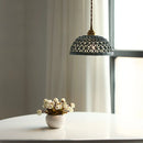 Helnys Bule Ceramic LED Pendant Lamp Modern Nordic Hanging Light for Bedroom Restaurant