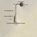 Helnys LED Wall Lamp Yellow Travertine Stone Nordic Modern Stair Light