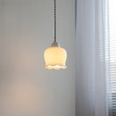 Helnys Ceramic Glass LED Pendant Lights for Bar Bedroom Living Dining Room