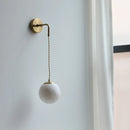 Helnys LED Wall Lamp White Ball Luxury Interior Lighting Fixtures