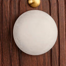 Helnys Retro LED Wall Lamp with Marble Lampshade for Living Room, Bedroom, Cafe, Stairway