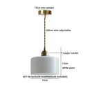 Helnys White Ceramic LED Pendant Chandelier - Japanese Style Hanging Lamp