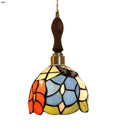 Helnys Tiffany Glass Pendant Light for Home Decor and Hotel Hallways