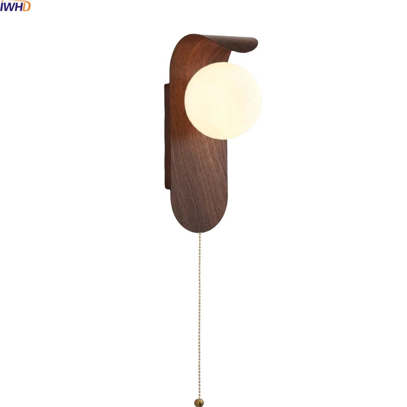 Helnys Glass Ball LED Wall Lamps - Bedroom Staircase Bathroom Mirror Light