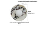 Helnys Round Stone LED Wall Lamp Sconce Shower White Ball G9 Bulb