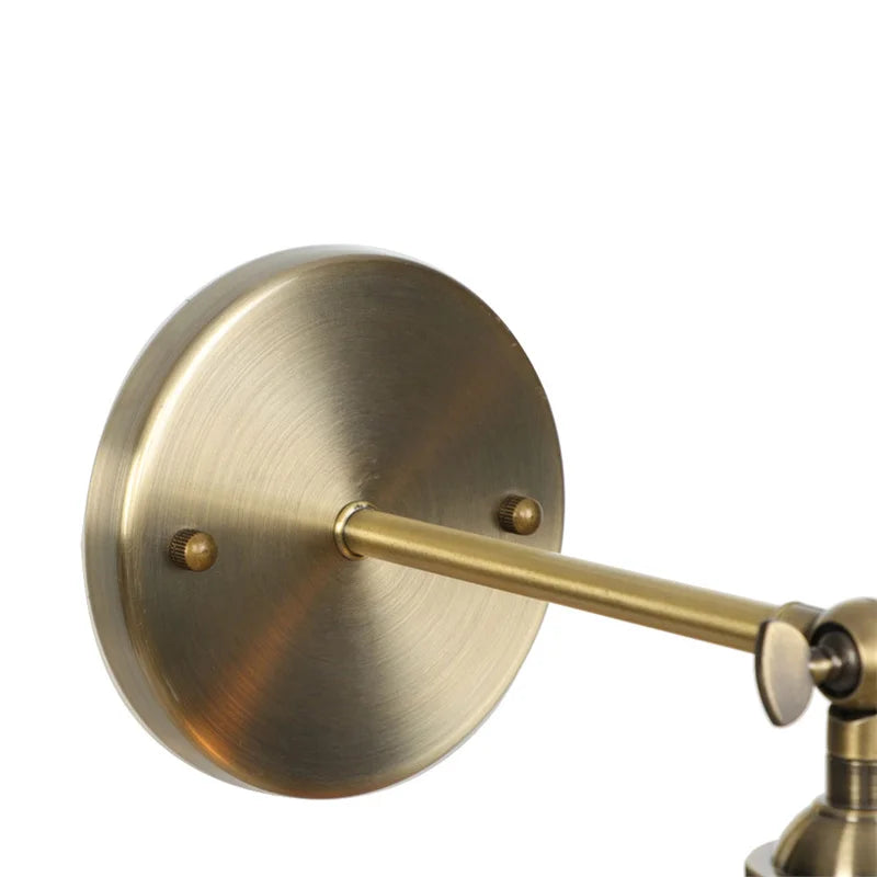 Helnys LED Wall Lamp Single Arm Glass Iron Vintage Retro Stair Light