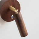 Helnys Nordic LED Wall Lamps Bedroom Simple Interior Lighting Wood Switch Mirror Light