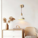 Helnys Japanese LED Wall Light with Wooden Pull Chain Switch