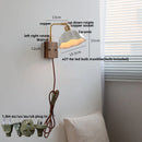 Helnys Rotatable LED Wall Light with Pull Chain Switch - Nordic Modern Design
