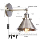 Helnys Industrial LED Wall Lamps for Bathroom Mirror Stair Light Dinning Room Home Decor