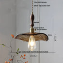 Helnys Amber Glass LED Pendant Light with Adjustable Copper Wire - Loft Style