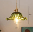 Helnys Big Glass Pendant Lights for Bedroom Dinning Living Room