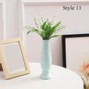 Helnys Nordic Ceramic-Style Flower Vase for Home Decor and Wedding Centerpieces