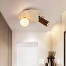 Helnys Yellow Travertine LED Ceiling Light - Wabi Sabi Home Decor