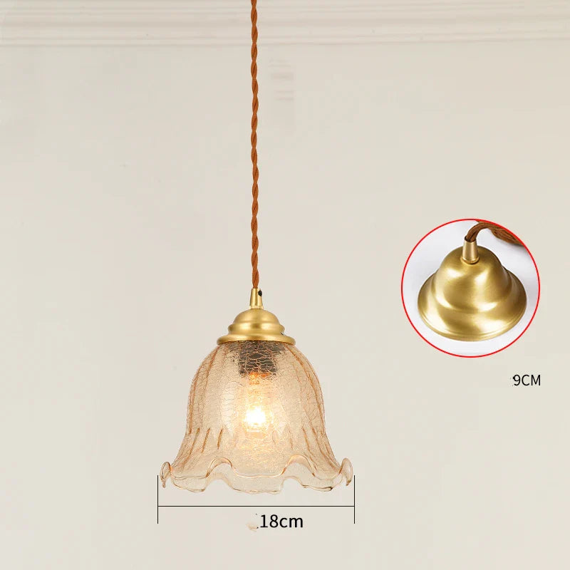 Helnys Nordic Glass LED Pendant Lamp for Coffee Bedroom Living Room