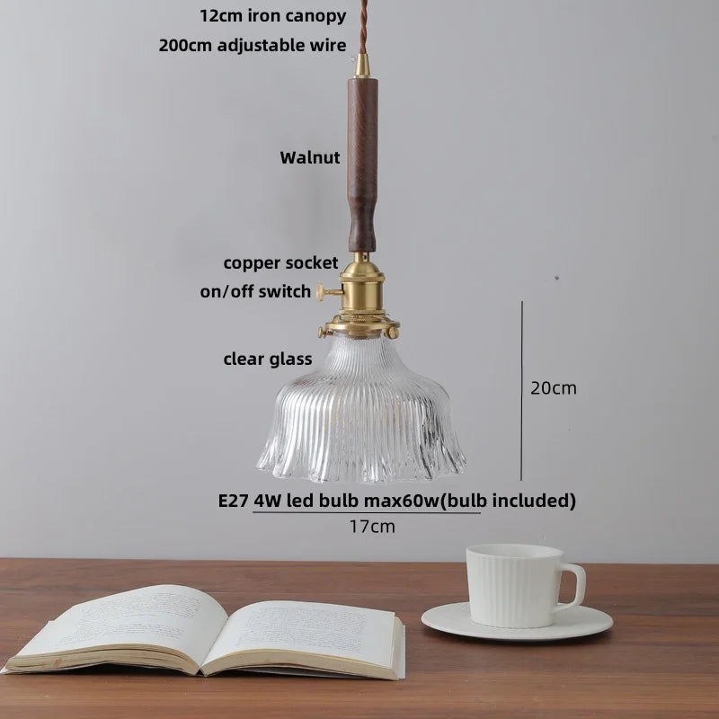 Helnys Ceramic Copper Knob LED Pendant Light Fixture - Modern Nordic Adjustable Hanging Lamp