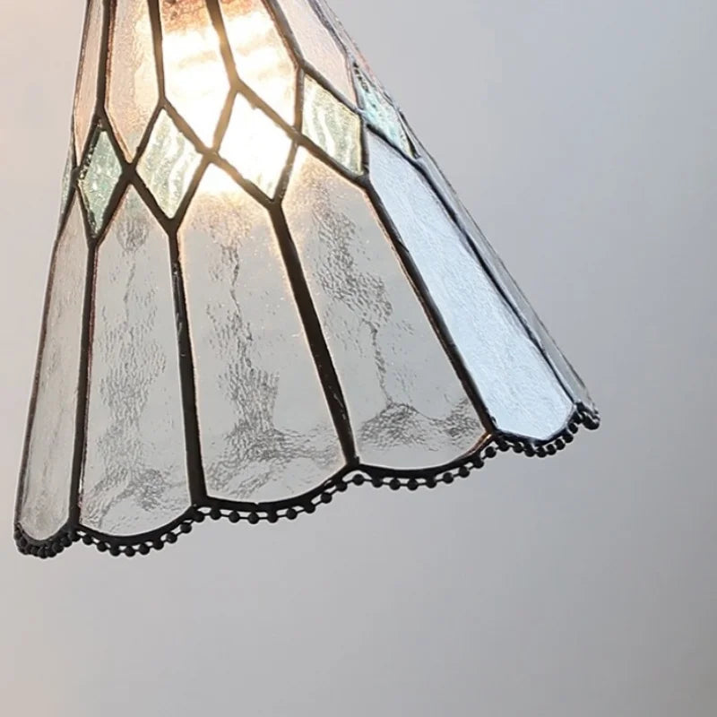 Helnys Clear Glass Copper Arm LED Wall Sconce Modern Bedroom Bathroom Indoor Wall Light