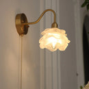 Helnys Loft LED Wall Sconce Pull Chain Switch Pink Glass Stair Light