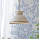 Helnys Flower Ceramic LED Pendant Light, Modern Nordic Style Copper Hanging Lamp