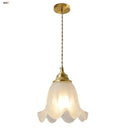 Helnys Flower Glass LED Pendant Light Modern Nordic Hang Lamp