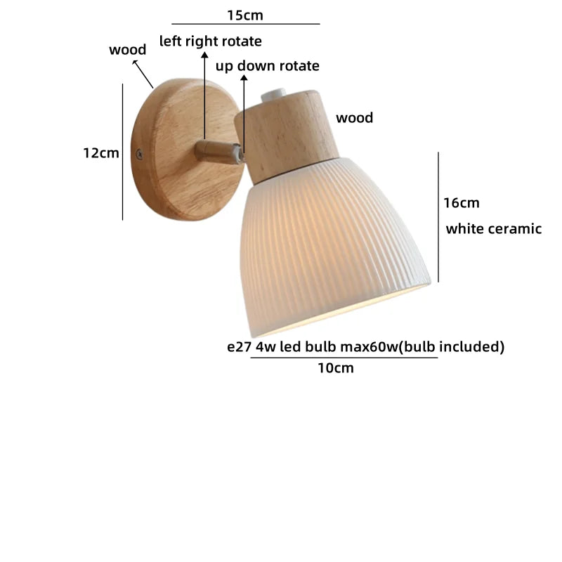 Helnys Amber Glass LED Wall Lamp Sconce for Stair, Living Room, and Makeup Mirror