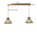 Helnys Flower Glass Copper Hanging Lamp: Nordic Modern LED Pendant Light